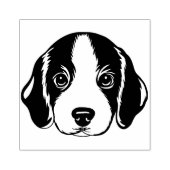 ビーグルパピー顔ドッグ ラバースタンプ (インプリント)