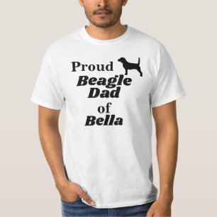 ビーグルパーソナライズされたパパTシャツ Tシャツ