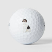 ビーグルパーソナライズされたー ゴルフボール (正面)