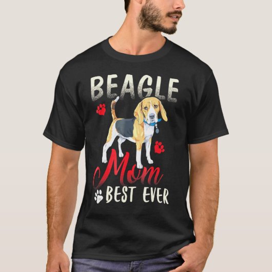 ビーグルビーグル最高のマー Tシャツ (正面)