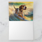 ビーグルビーチサーフィン絵画ズ カード (内部)
