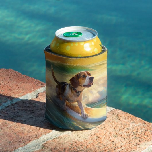 ビーグルビーチサーフィン絵画ズ 缶クーラー (インサイチュ プール)
