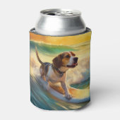 ビーグルビーチサーフィン絵画ズ 缶クーラー (缶正面)