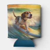 ビーグルビーチサーフィン絵画ズ 缶クーラー (裏面)