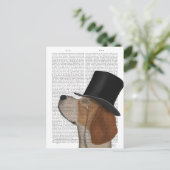 ビーグルフォーマル、ハウンドとハット ポストカード (スタンド正面)