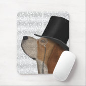 ビーグルフォーマル、ハウンドとハット マウスパッド (マウス)