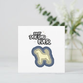 ビーグルブルー最高のドッグパパ私はあなたを愛する カード (スタンド正面)