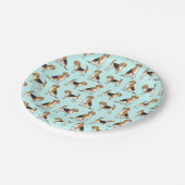 ビーグルプレート – あなたの色を選ぶ! ペーパープレート (アングル)