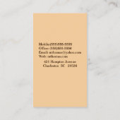 ビーグルペットトリマー/獣医/シッター 名刺 (裏面)