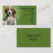 ビーグルペット着座名刺 名刺 (正面/裏面)
