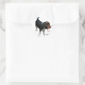 ビーグルホリデーステッカー ラウンドシール (バッグ)