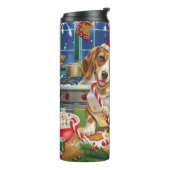 ビーグルホリデーベーキング:フェスティバルクリスマス タンブラー (回転左)