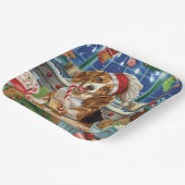 ビーグルホリデーベーキング:フェスティバルクリスマス ペーパープレート (傾斜あり)