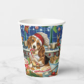 ビーグルホリデーベーキング:フェスティバルクリスマス 紙コップ (正面)