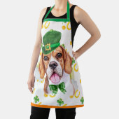 ビーグルホリデーホームデコールセントパトリックのデイドッグ エプロン (インサイチュ)