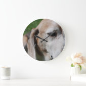 ビーグルポートレート ラージ壁時計 (ホーム)