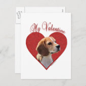 ビーグルマイバレンタイン シーズンポストカード (正面/裏面)