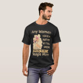 ビーグルママである3つの特権 ビーグル Tシャツ (正面フル)