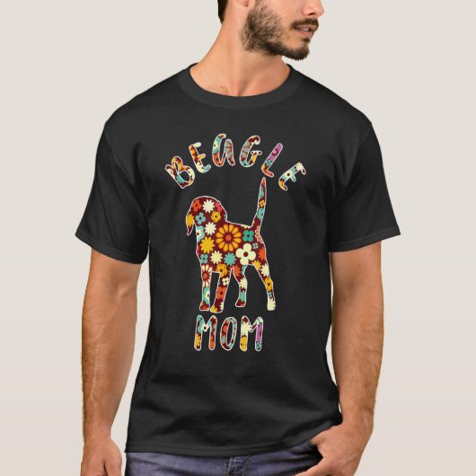 ビーグルマママビーおもしろいルオーナー Tシャツ (正面)