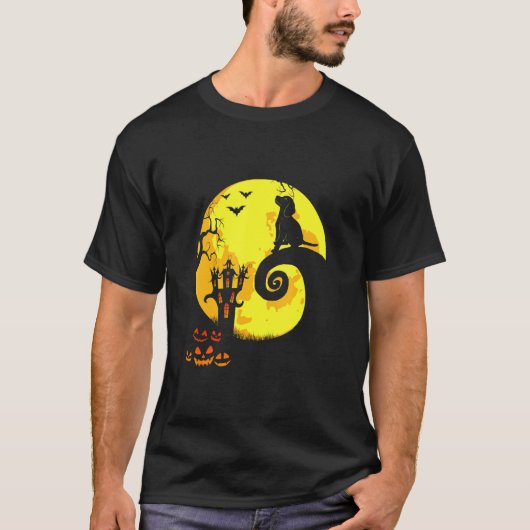 ビーグルムーンハロウィーンの衣装 Tシャツ (正面)
