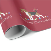 ビーグルメリークリスマスデザイン ラッピングペーパー (ロールコーナー)
