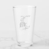 ビーグルモダンアートかわいい犬の品種のスローガン タンブラーグラス (裏面)