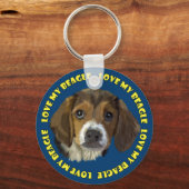 ビーグルラブマイビーグル キーホルダー (正面)