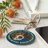 ビーグルラブマイビーグル キーホルダー (側面)