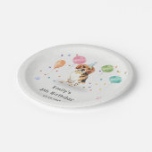 ビーグルレッツパピードッグ子供の誕生日パーティー ペーパープレート (アングル)