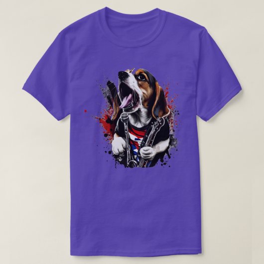 ビーグルロッカー Tシャツ (デザイン正面)