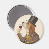 ビーグルワインスヌブ マグネット (正面/裏面)