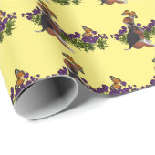 ビーグルワンピー犬蝶類動物 ラッピングペーパー (ロールコーナー)