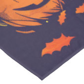 ビーグル不気味ハロウィーン魔女とカボチャ テーブルクロス (アングル)