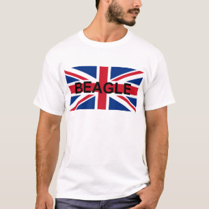 ビーグル名統一されたイギリス_キングダム国旗 Tシャツ