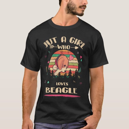 ビーグル大好き女子20歳 Tシャツ (正面)