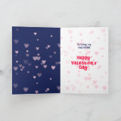 ビーグル子犬どのようにバレンタイン言うことができない シーズンカード (内部)