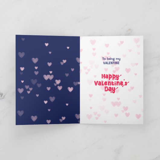 ビーグル子犬どのようにバレンタイン言うことができない シーズンカード (内部)