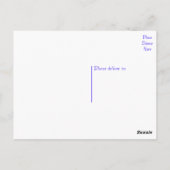 ビーグル子犬空白のこんにちは、ありがとうござ恋しく思いさん ポストカード (裏面)