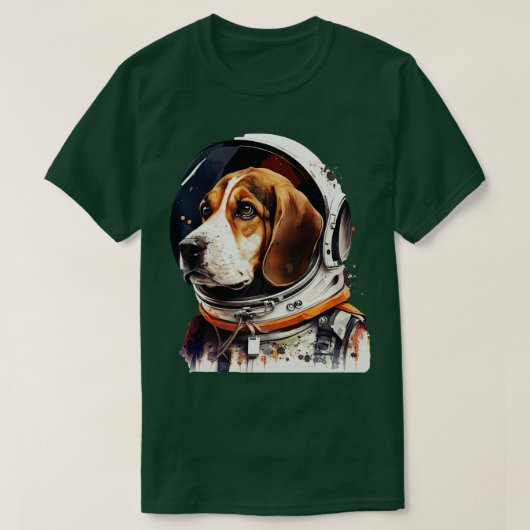 ビーグル宇宙飛行士1 Tシャツ (デザイン正面)