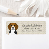 ビーグル差出人住所ラベル ラベル (インサイチュ)