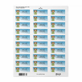 ビーグル差出人住所ラベル ラベル (フルシート)