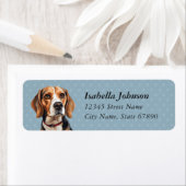 ビーグル差出人住所ラベル ラベル (インサイチュ)