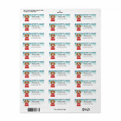 ビーグル差出人住所ラベル ラベル (フルシート)