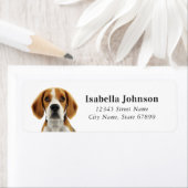 ビーグル差出人住所ラベル ラベル (インサイチュ)