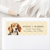 ビーグル差出人住所ラベル ラベル (インサイチュ)