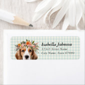 ビーグル差出人住所ラベル ラベル (インサイチュ)