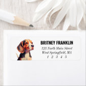 ビーグル差出人住所ラベル ラベル (インサイチュ)