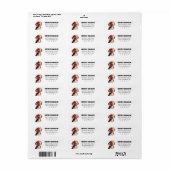 ビーグル差出人住所ラベル ラベル (フルシート)