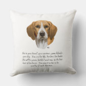 ビーグル形見 クッション (裏面)