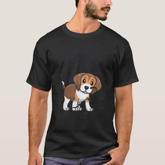 ビーグル愛好家のためのギフト犬の母おもしろいの解剖学 Tシャツ (正面)